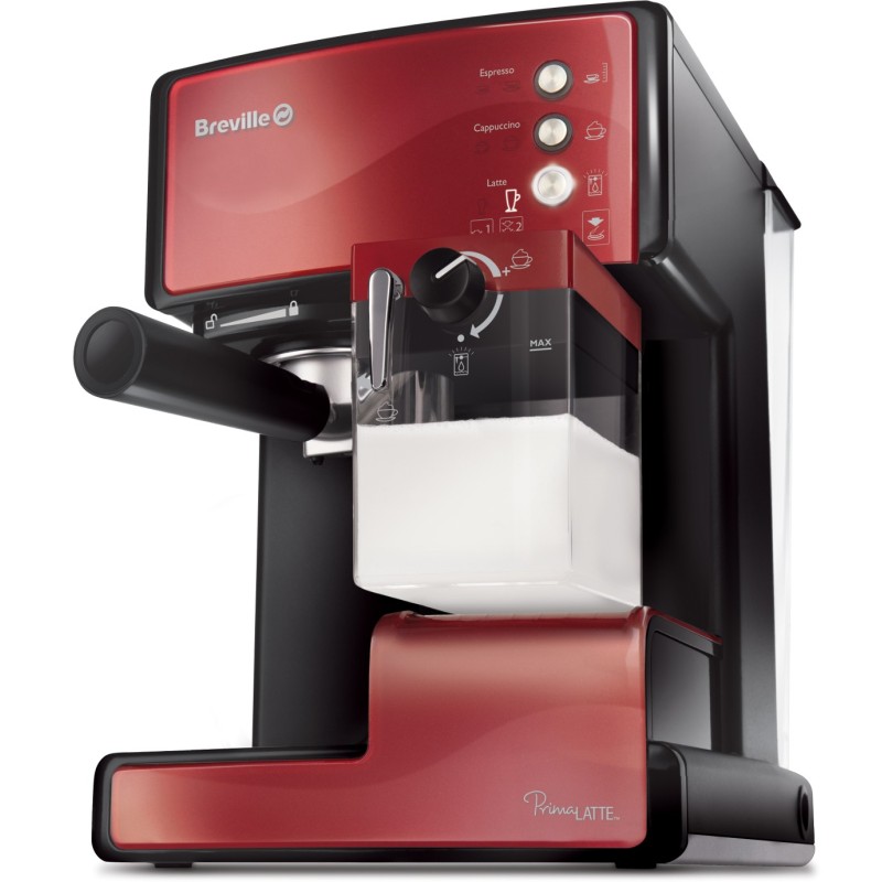 Ekspres do kawy kolbowy Breville Prima Latte czerwony